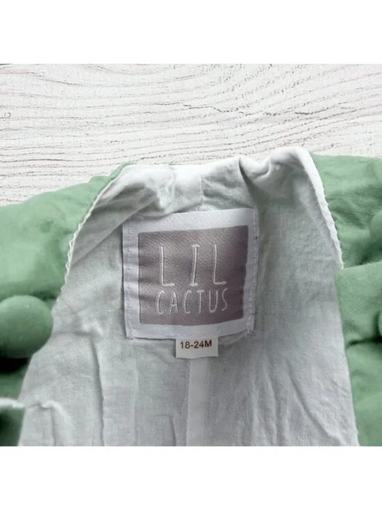 Lil Cactus Smocked Turkey Longall Sleeveless Thanksgiving Romper 18-24 Months - Picture 2 of 2